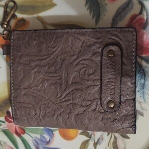 Simply Noelle Vegan Embossed Taupe Wallet